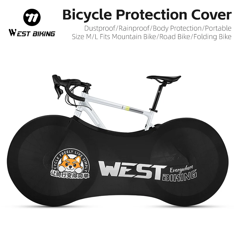 

Защитный чехол для велосипеда WEST BIKING, уличный водонепроницаемый устойчивый к царапинам пылезащитный чехол на раму колес, сумка для хранения дорожного велосипеда MTB