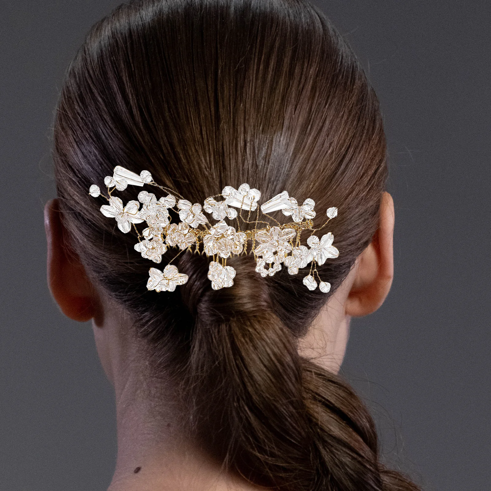 

Vibrant Color Metal Plastic Wedding Hair Comb Durable Bride Bridesmaid Accessories Stand Out Crowd Reusable Gift