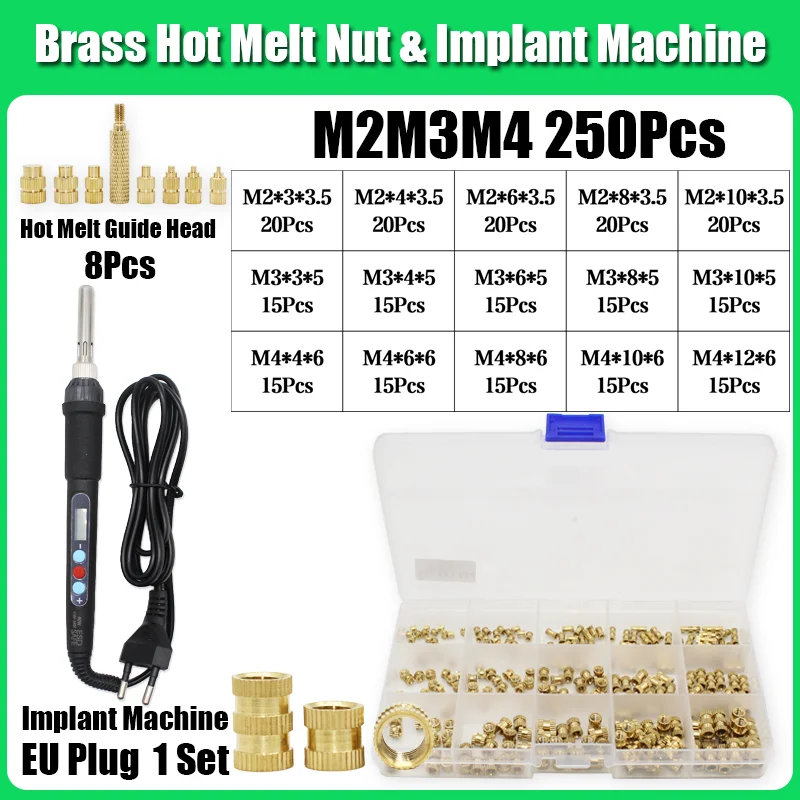 Einsätze TS100 Lötkolbenspitze Messing Heat Set Einsatzmutter Gewinde Hot Melt Guide Head 3D-Druck Einbettung Kupfermutter Einsetzen – Detail 13