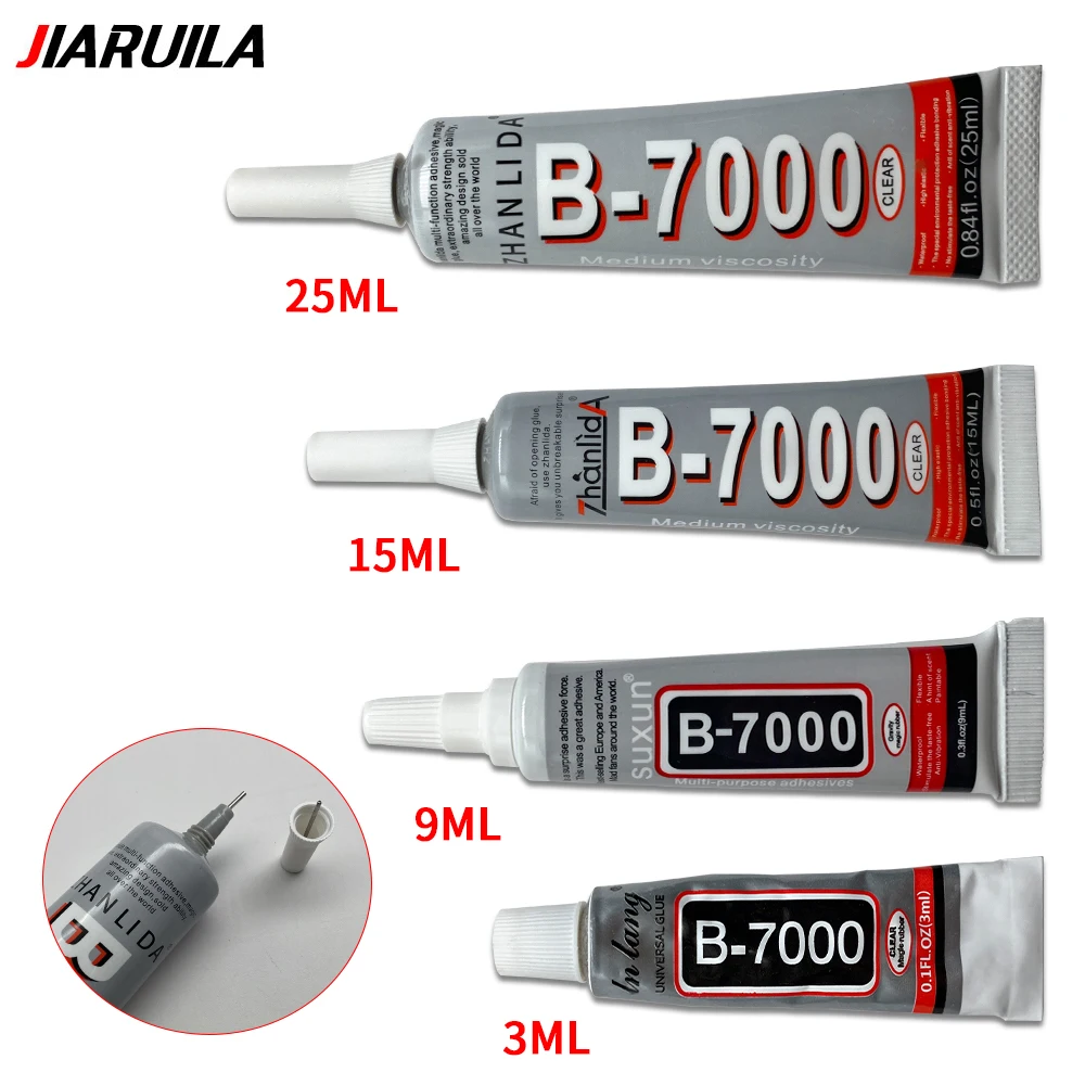 3ML 5ML 9ML 15ML 25ML 50ML 110ML B7000 Clear Contact Phone Repair Adhesive Universal Glass Plastic DIY Glue T-7000 / E-7000