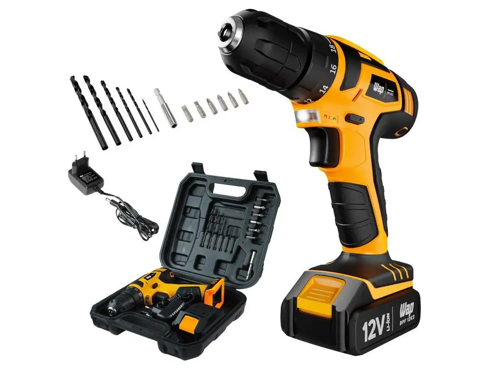 ماكينة حفر ومسمار ببطارية 12 فولت مع حافظة 13 قطعة BPF 12K3 - Bivolt