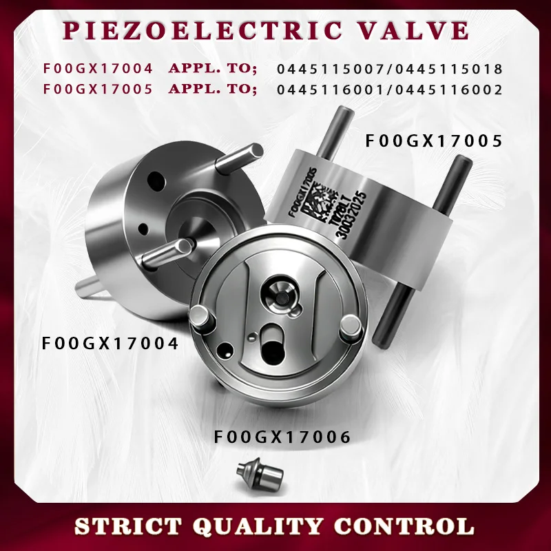 

For Bosch Piezo Valve F00GX17004 F00GX17005 F00GX17006 Control Valve Compatible with Injectors 0445115 0445116 0445117 Y1127