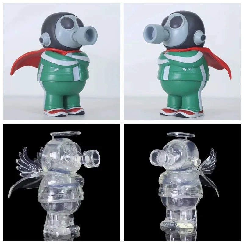 

Dragon Ball Z Figure Akira Toriyama Self Portrait Goku Saiyan Anime Figure Colored Transparent Model Ornament Home Decoration