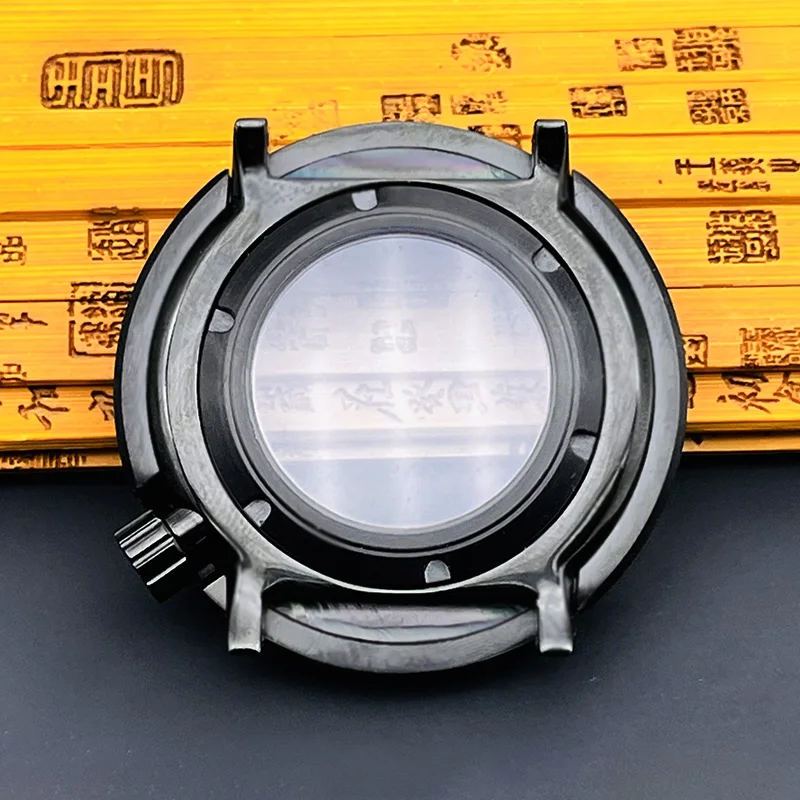 Matte Black NH35 Tuna Watch Case fit for NH35 NH36 4R Movement Sapphire Crystal Glass 30ATM Waterproof Seiko Canned Replace Case