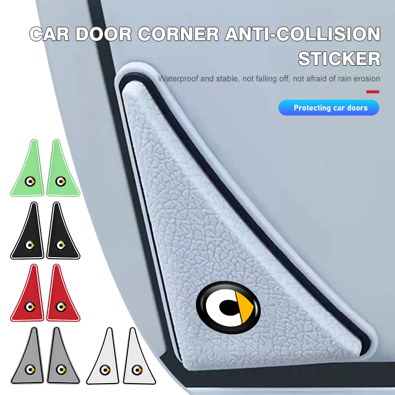 2 uds cubierta de esquina de puerta de coche pegatina de parachoques anticolisión para Smart Fortwo Forfour 451 453 450 452 454 Roadster Coupe