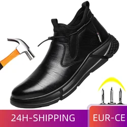 Comfortable Safety Shoes Men for Work Steel Toe Industrial Boots Man Protection for the Feet Smash-Proof Waterproof Shoes