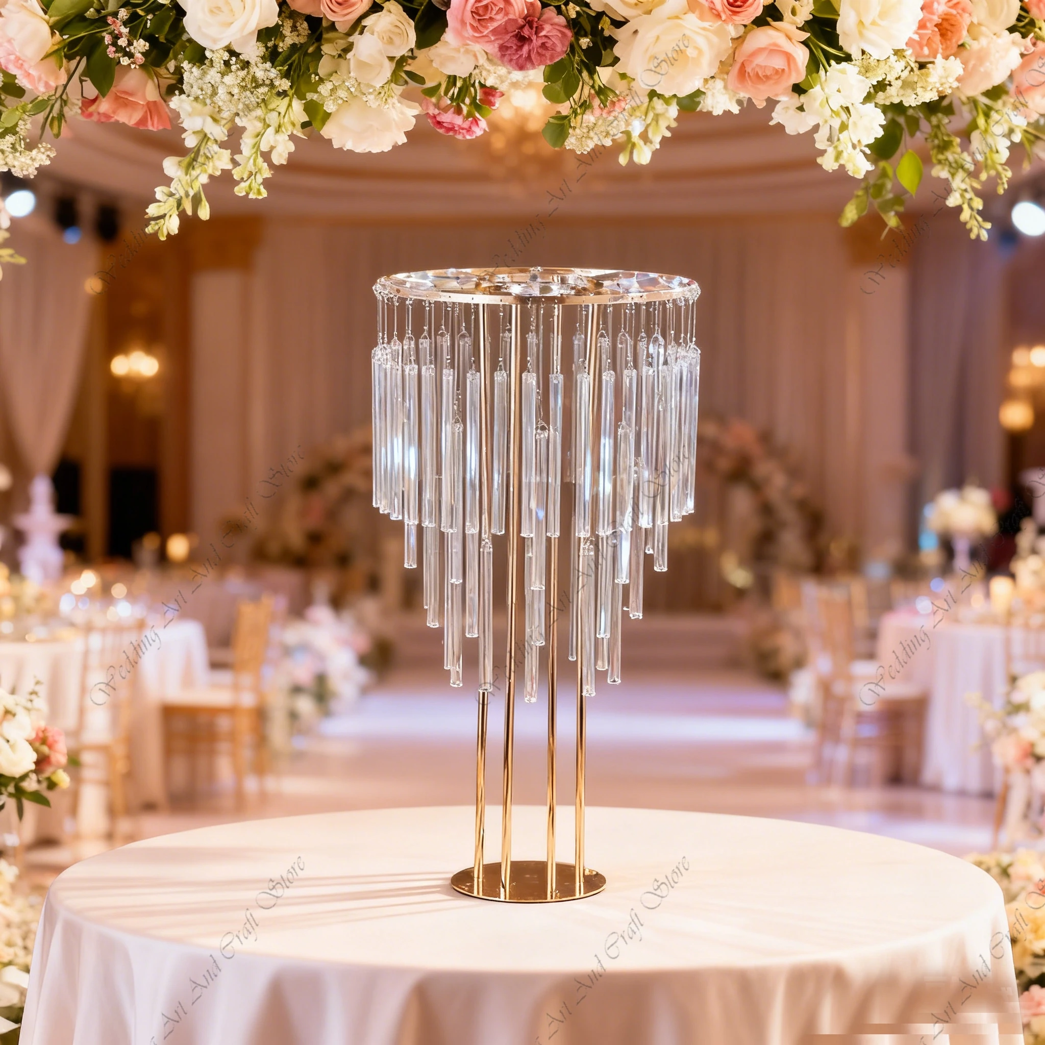 

5 шт. f30 90-130 см Роскошные металлические золотые, серебряные центральные подставки, напольная ваза, фоновая подставка для свадебных мероприятий ivy553