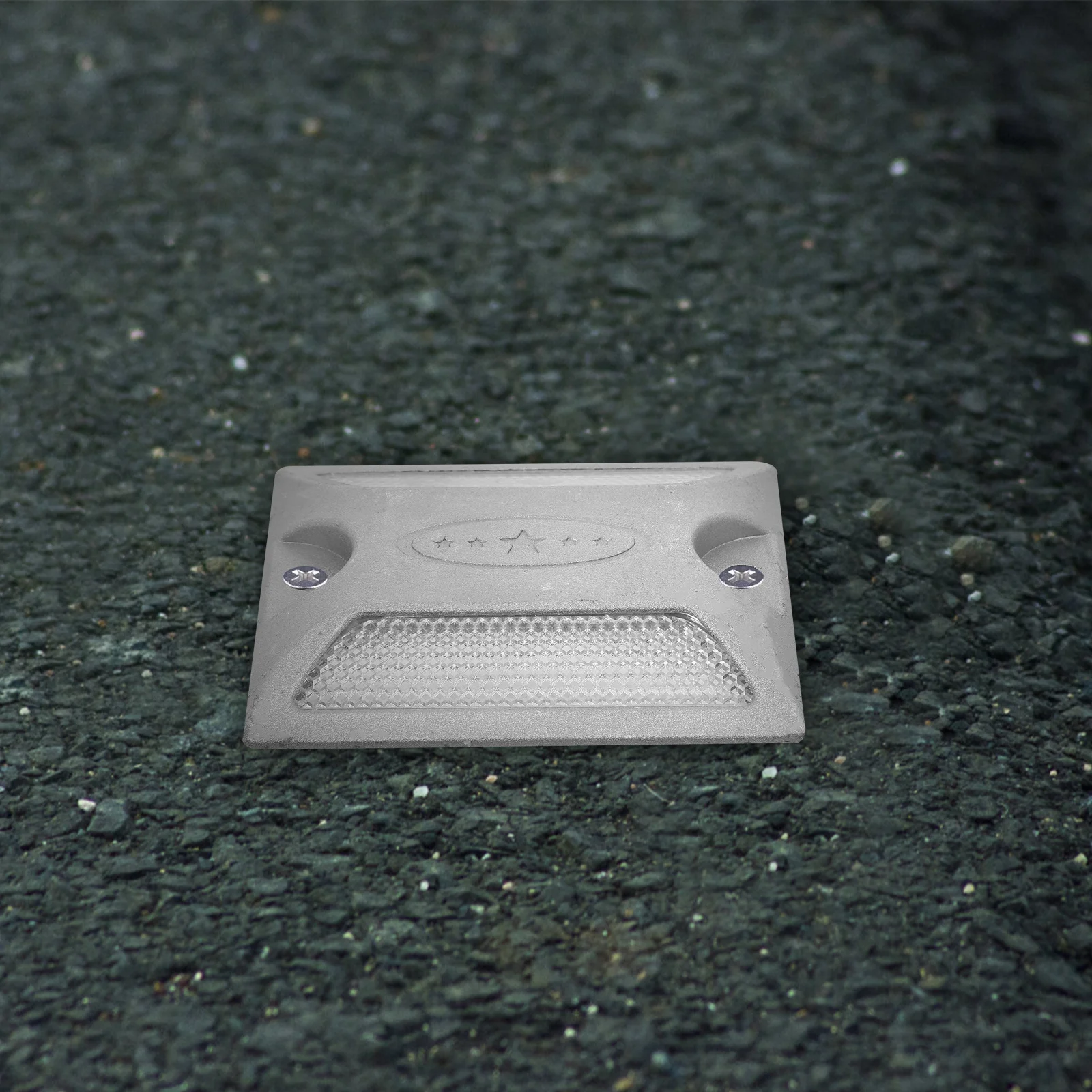 2pcs Reflective Road Markers High Visibility Raised Design For Driveway Parking Lot Trail Street Safety Durable Pavement