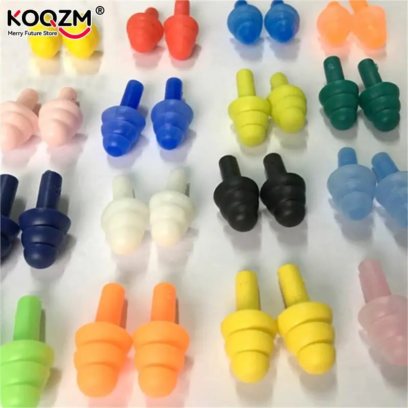 10 Pasang Lembut Anti-Noise Ear Plug Tahan Air Renang Silikon Berenang Penyumbat Telinga untuk Anak-anak Dewasa Perenang Menyelam