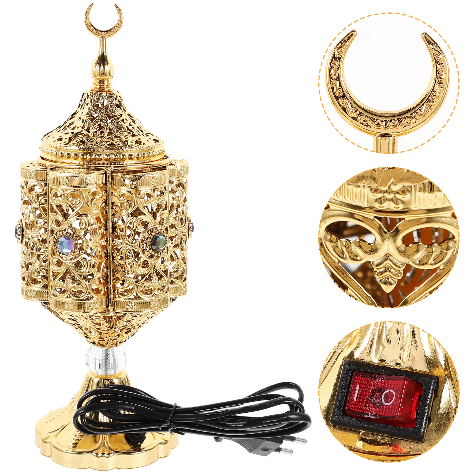 

1pc Electric Incense Aromatherapy Stove Bakhoor Holder Portable Retro Aroma Incense Burner Ornament Metal Craft For Home Desk