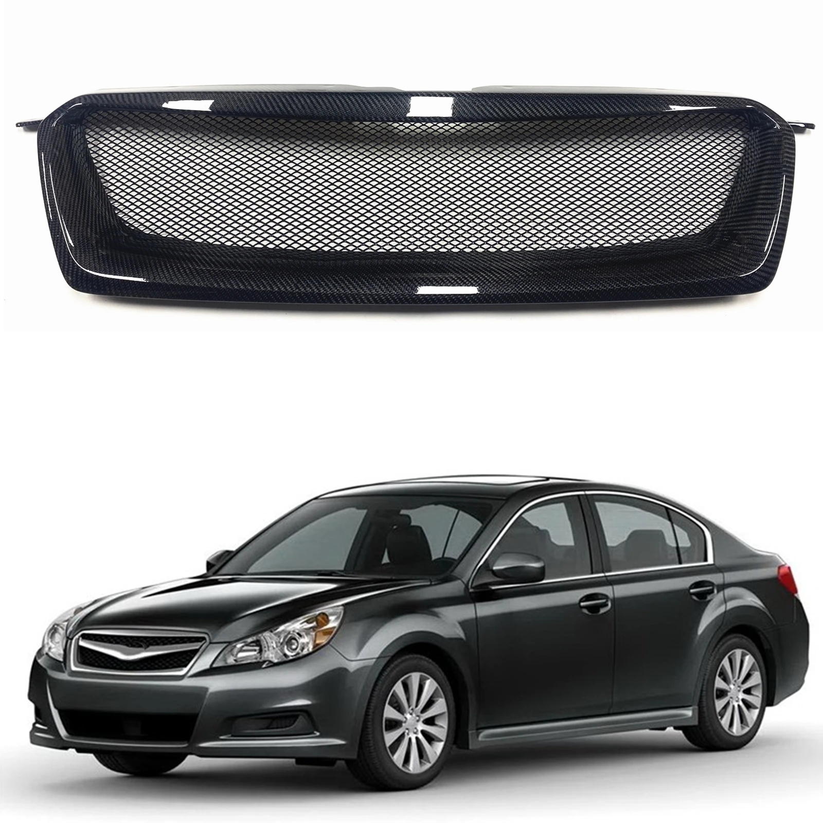 

Front Grille Racing Grill Car Upper Bumper Hood Mesh Replacement Grid For Subaru Legacy 2010 2011 2012