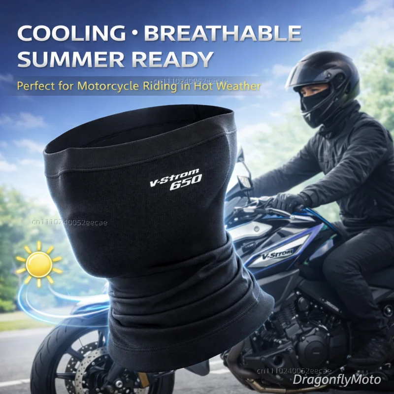 

Для Suzuki vstrom 650 DL650 650XT v-strom xt vstrom650 dl, мотоциклетная маска с индивидуальным логотипом, летний дышащий шарф для шеи, защита от ультрафиолета
