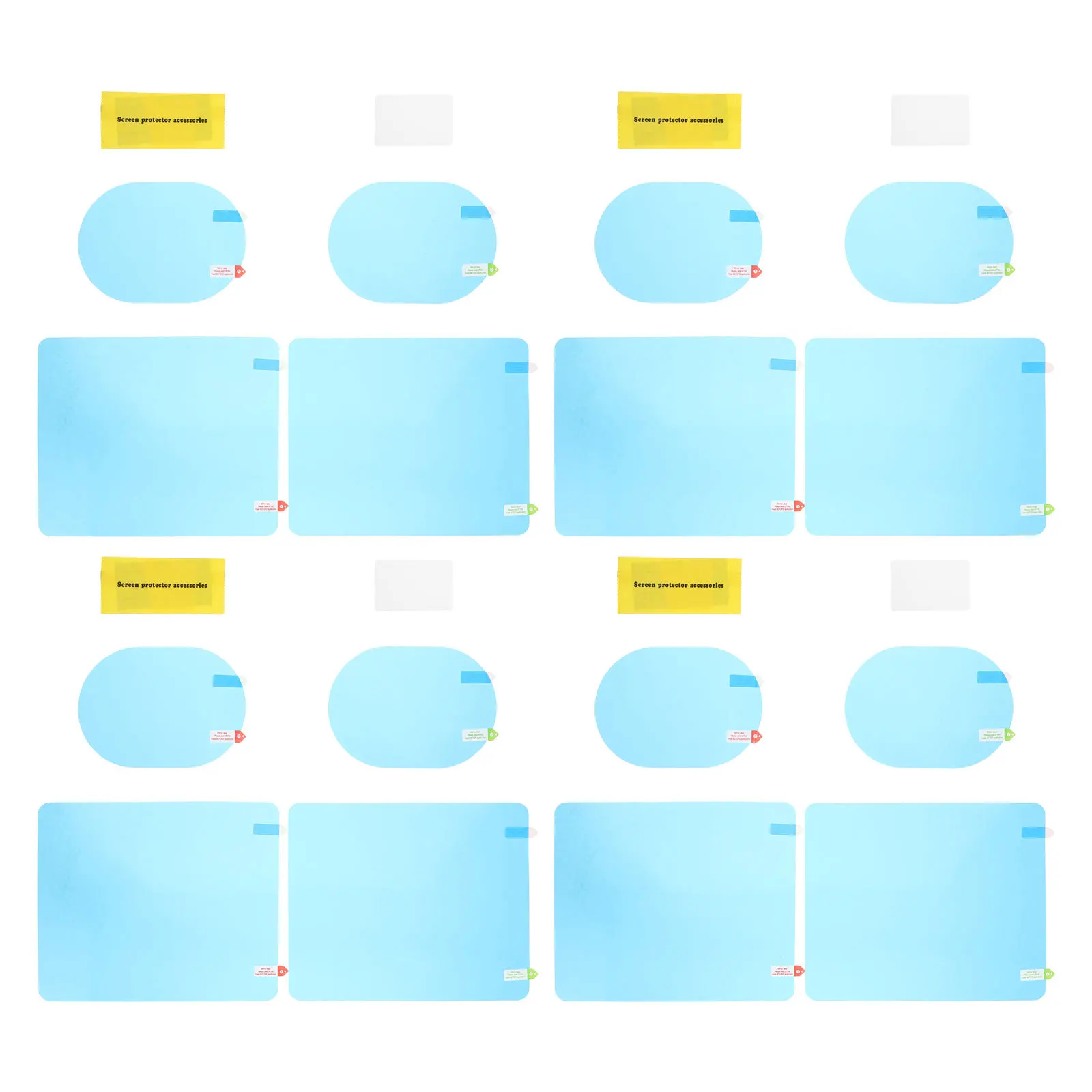 

4Set Car Rearview Mirror Waterproof Film Rainproof Anti-Fog Protection Clear Visibility in Wet Weather Universal Fit for Side