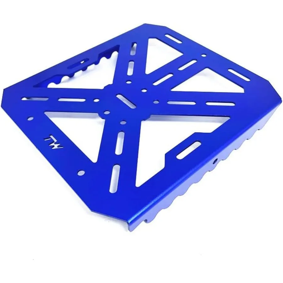Aluminum Rear Cargo Tail Rack Carrier Luggage Holder Plate for Yamaha TW200 TW 200 19902024 Blue Durable Motorcycle Rear Cargo