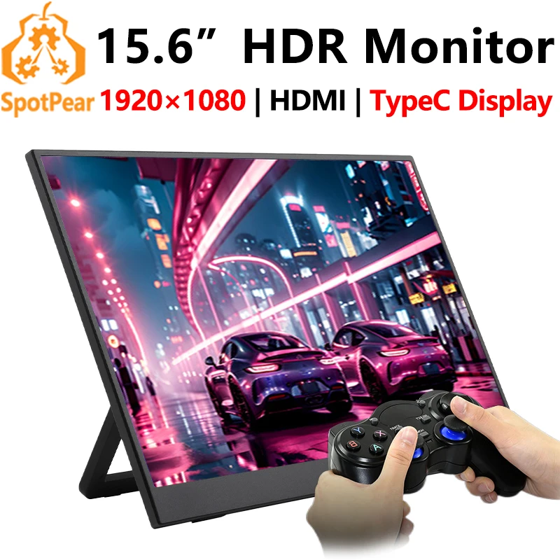 

Raspberry Pi 15,6-дюймовый монитор TypeC/HDMI-дисплей 15,6-дюймовый экран 1920x1080 для Xbox/PS4/Switch/Jetson/компьютера ПК/мобильного телефона