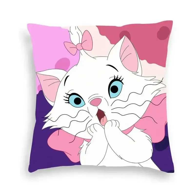 Disney Marie Cat Pillow Cover Birthday Party Supplies Living Room Sofa Cushion Cover Home Room Decoration Girl Gift