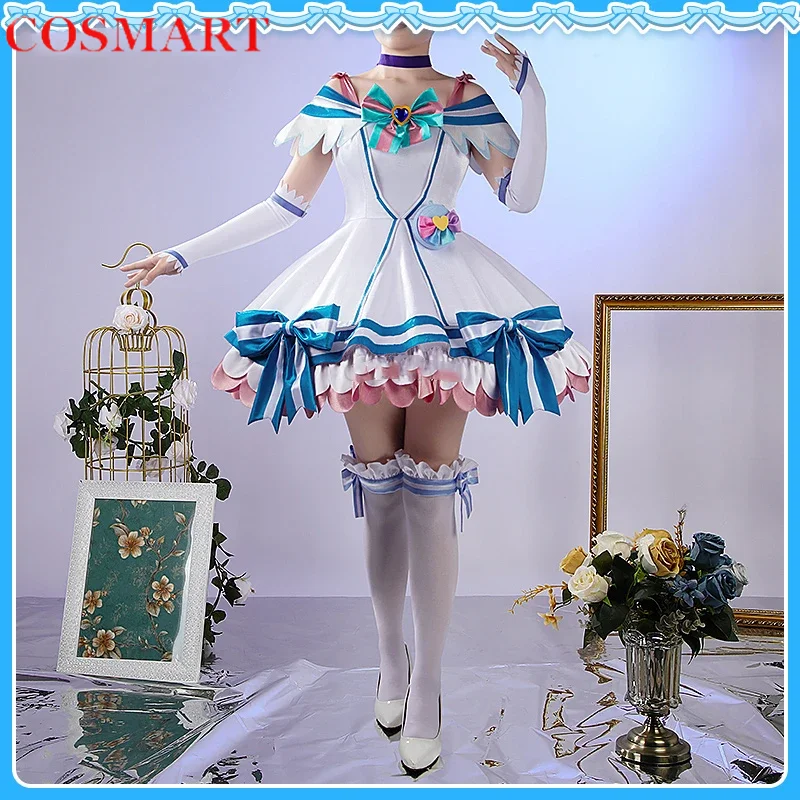 COSMART Anime Wonderful Precure! Cure Nyammy Elegant Dress Lovely Uniform Cosplay Costume Halloween Party Role Play Outfit