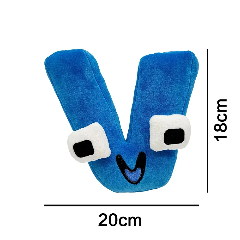 4/8/26pcs Alfabet Lore Pluche Valentijnsdag Gift Brief Knuffeldier Plushie Pop Speelgoed voor Kinderen Educatief Kerstcadeaus