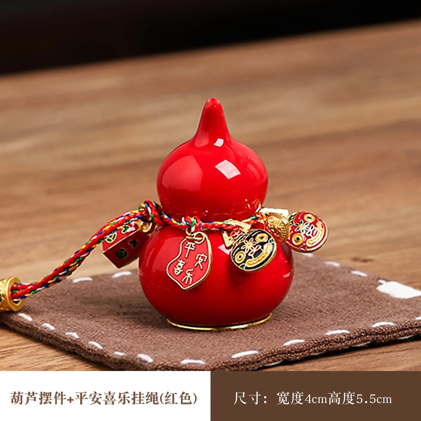 Mini Gourd Crafts Ornaments Hu Lu Desktop Decor Chinese Pendant DIY Crafts Home Office Photography Props