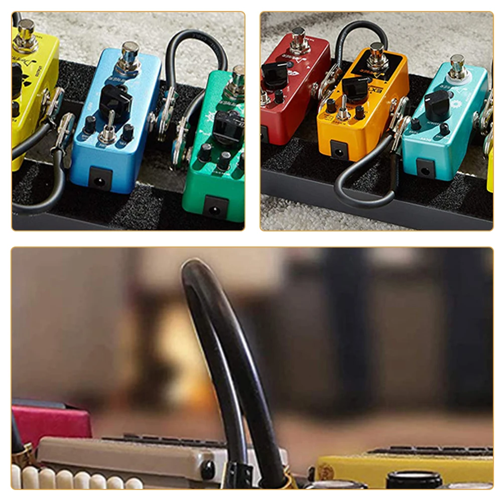 

4 Pcs Electric Guitar Effect Cable Pedal Instrument Patch Cables Pedalboard Audio