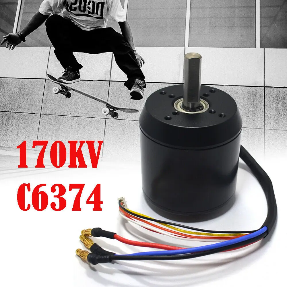 

C6374 Efficience Sensored Brushless Motor 170kv For Electric Skateboard Durable 2900w