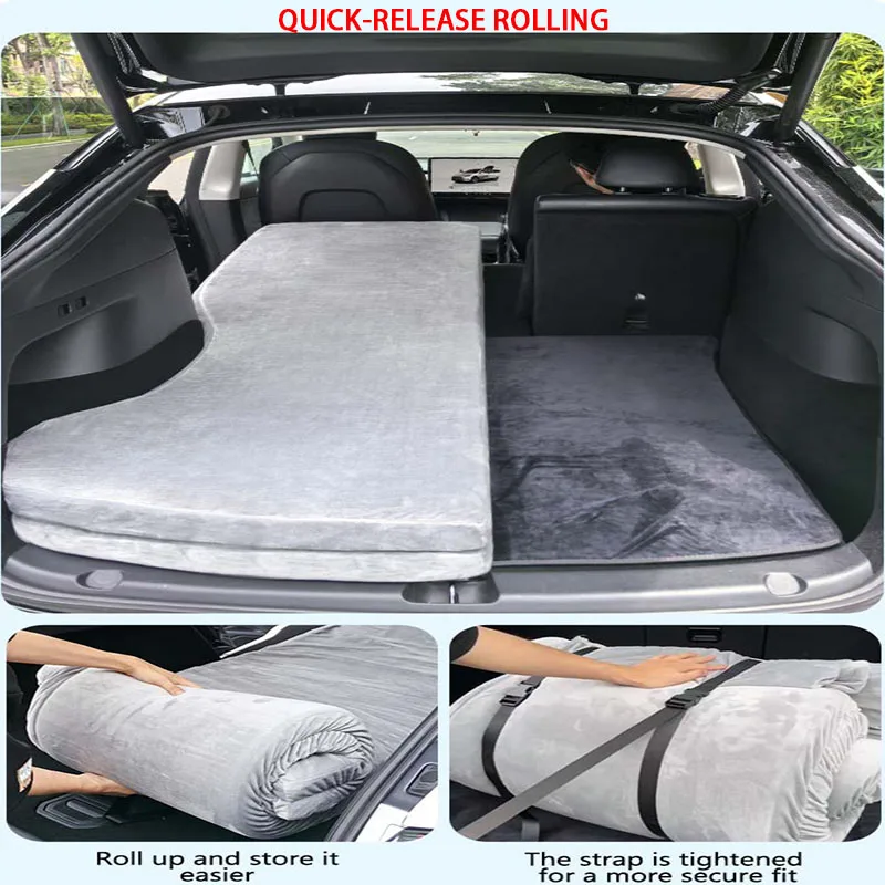 For Tesla Model Y 2020-2025 2026 Juniper Camping Mattress Memory Sponge Mattress Car Travel Bed Portable In Car Outdoor Camping