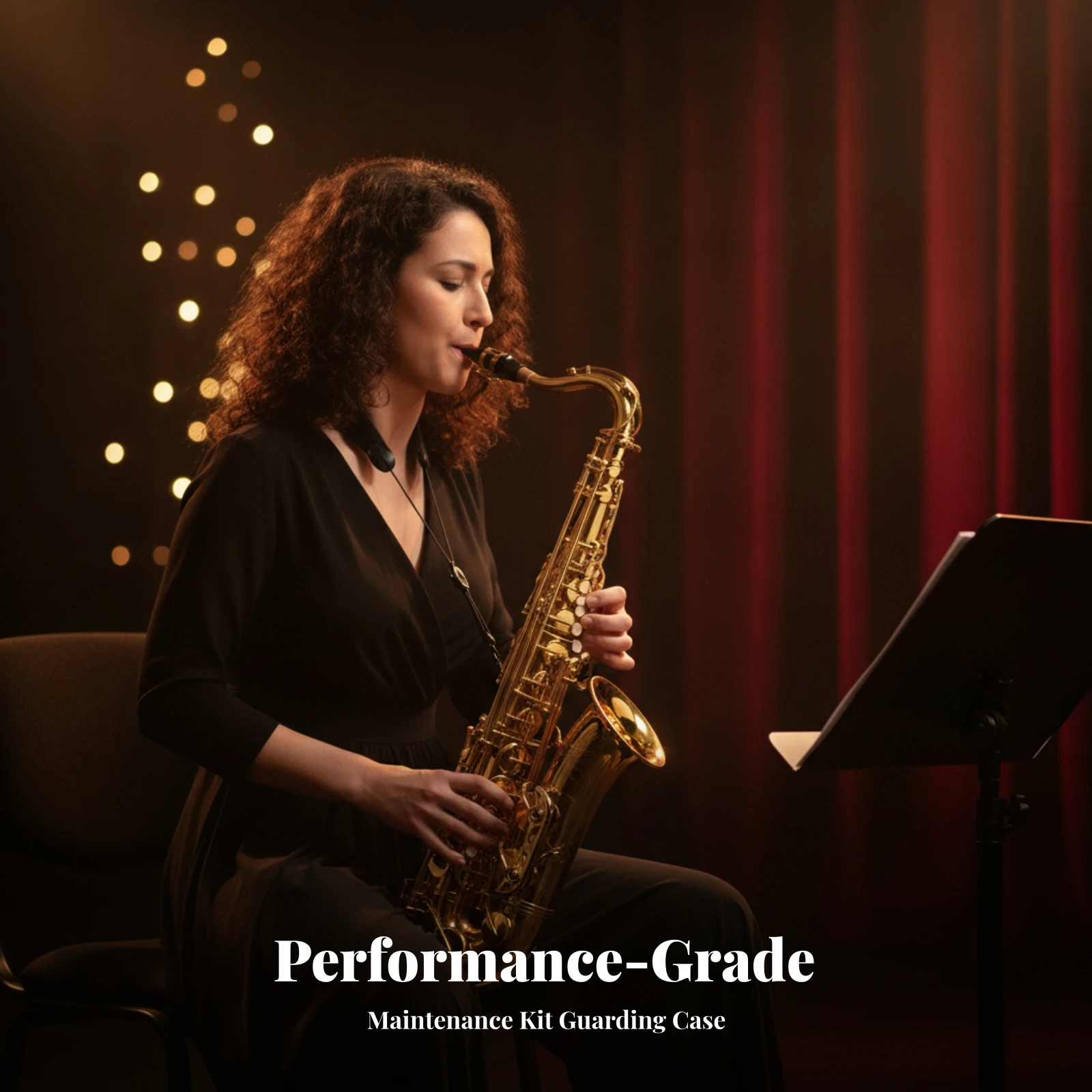 Alto Saxophone Responsive Alto Sax Saxophone with Mouthpiece Engraved Woodwind Instrument High-Quality for Beginners, Practice