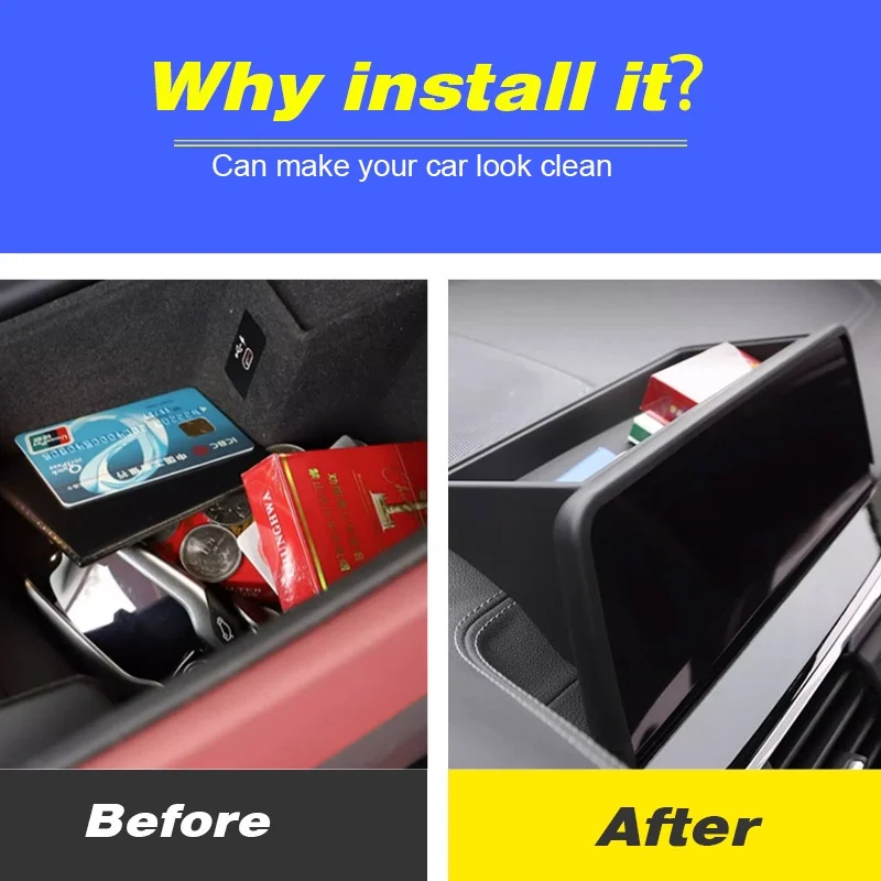 Accessories Central Control Dashboard Navigation Screen Rear Storage Box Tray For BMW X3 G01 X4 G02 BMW ix3 2022-2023