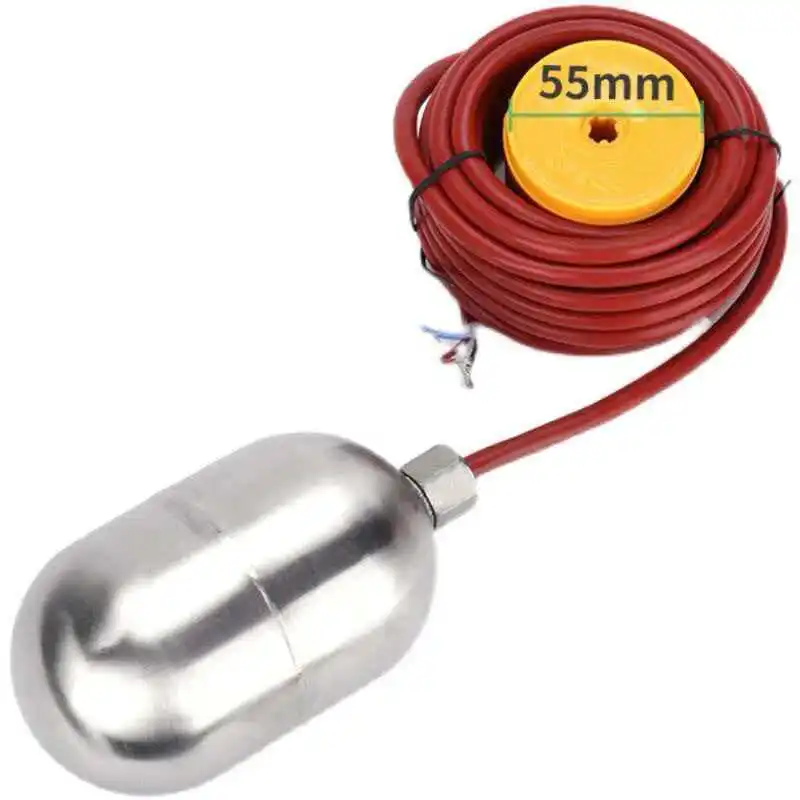 

Cable-Type High-Temperature Resistant Stainless Steel Float Ball Switch for Automatic Water Level Control Home Use Liquid Sensor