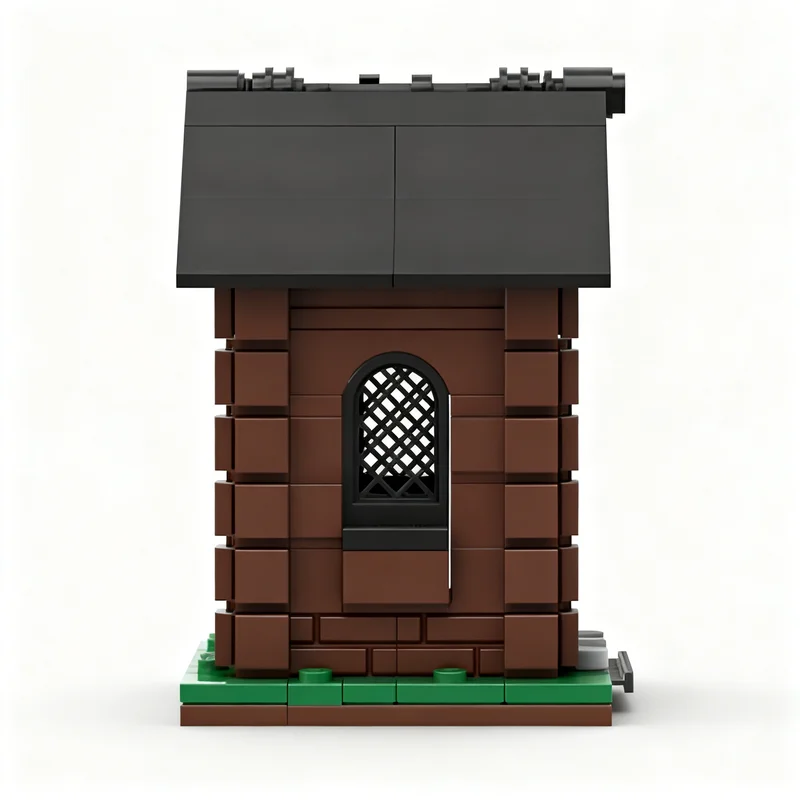 232 Piezas MOC, Paisaje Urbano Modular, Mini Cabaña de Madera, Bloques de Construcción, Modelo de Construcción, Juguete de Regalo de Navidad, Idea Creativa