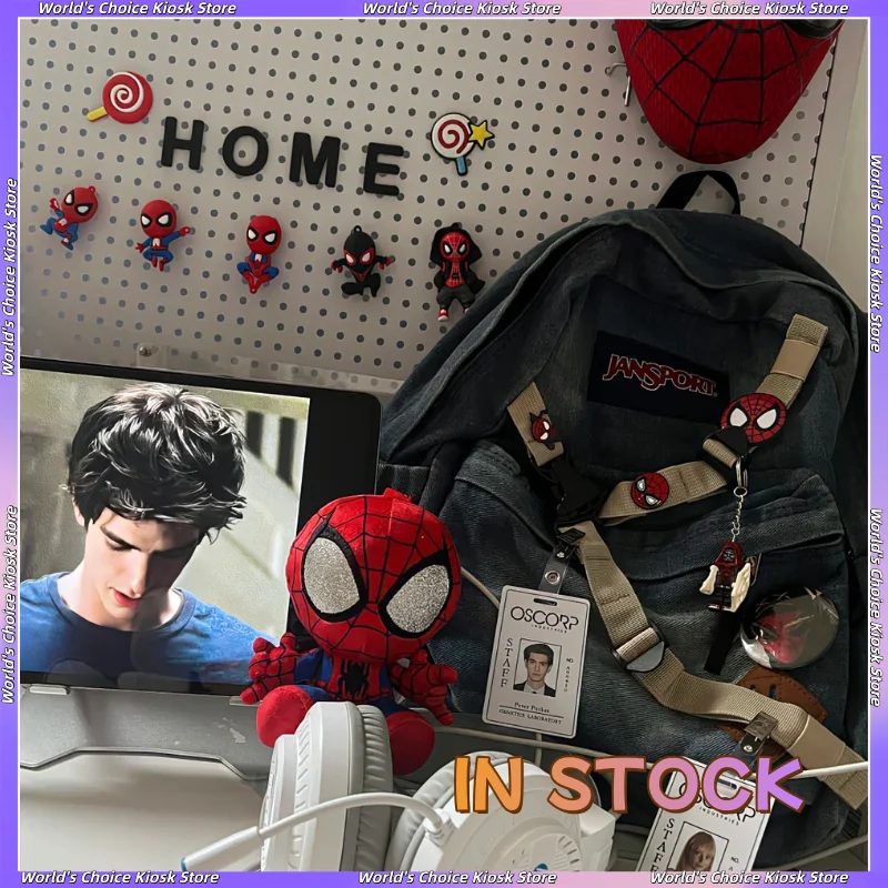 spider-man-denim-backpack-the-amazing-spider-man-peter-backpack-travel-bookbag-laptop-bag-vintage-navy-canvas-backpack-gift