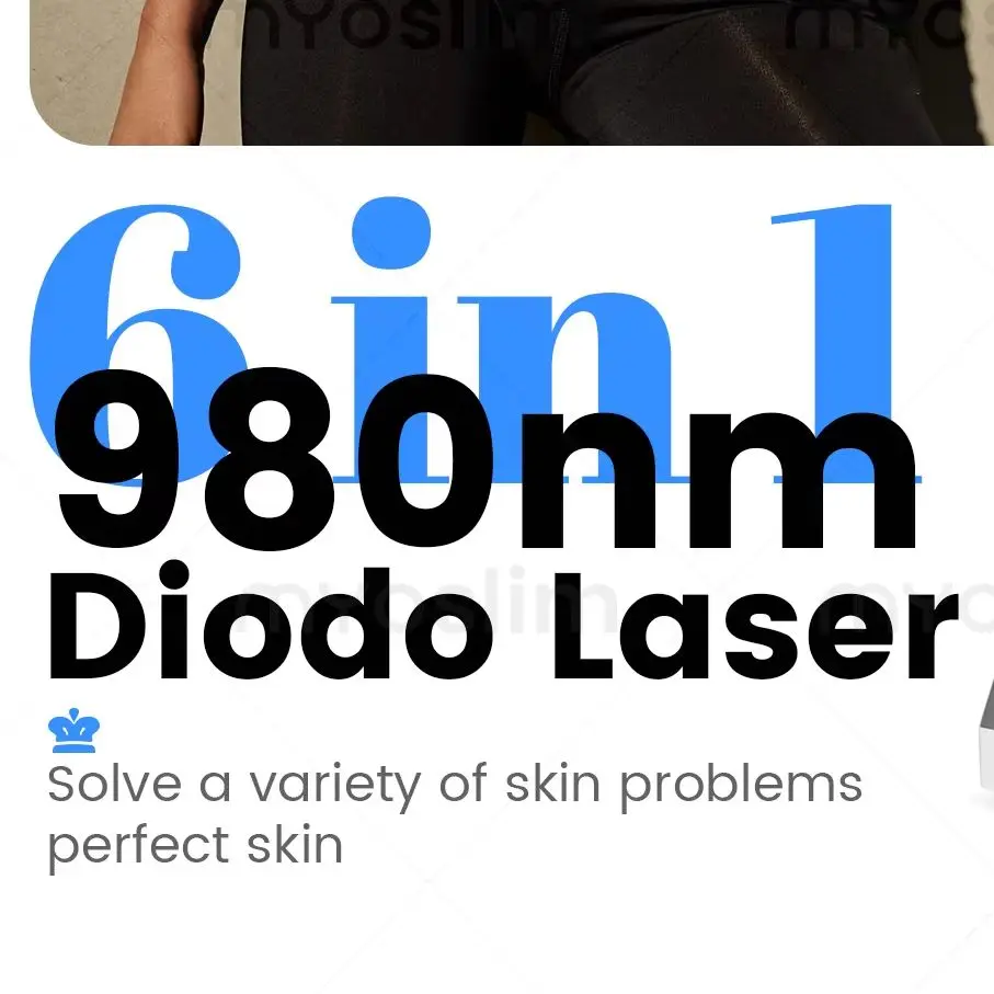 980nm Diode Laser 6in1 Fat Removal and Therapy System