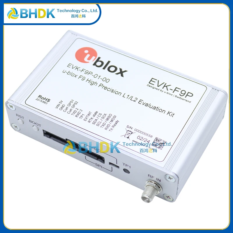 For EVK-F9P-01 u-blox ZED-F9P High Precision GNSS RTK Evaluation Kit L1 L2 Positioning Board