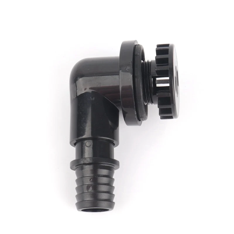 1pc NuoNuoWell Plastic 25mm fish tank drainage aquarium 90 degree water outlet fish tank joints 20mm hose connector