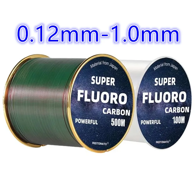 REDTOMATO Fluorocarbon Fishing Line 0.60/0.70/0.90/1.0MM Carbon Fiber Leader Line Fishing Lure Wire Sinking  Line Japan