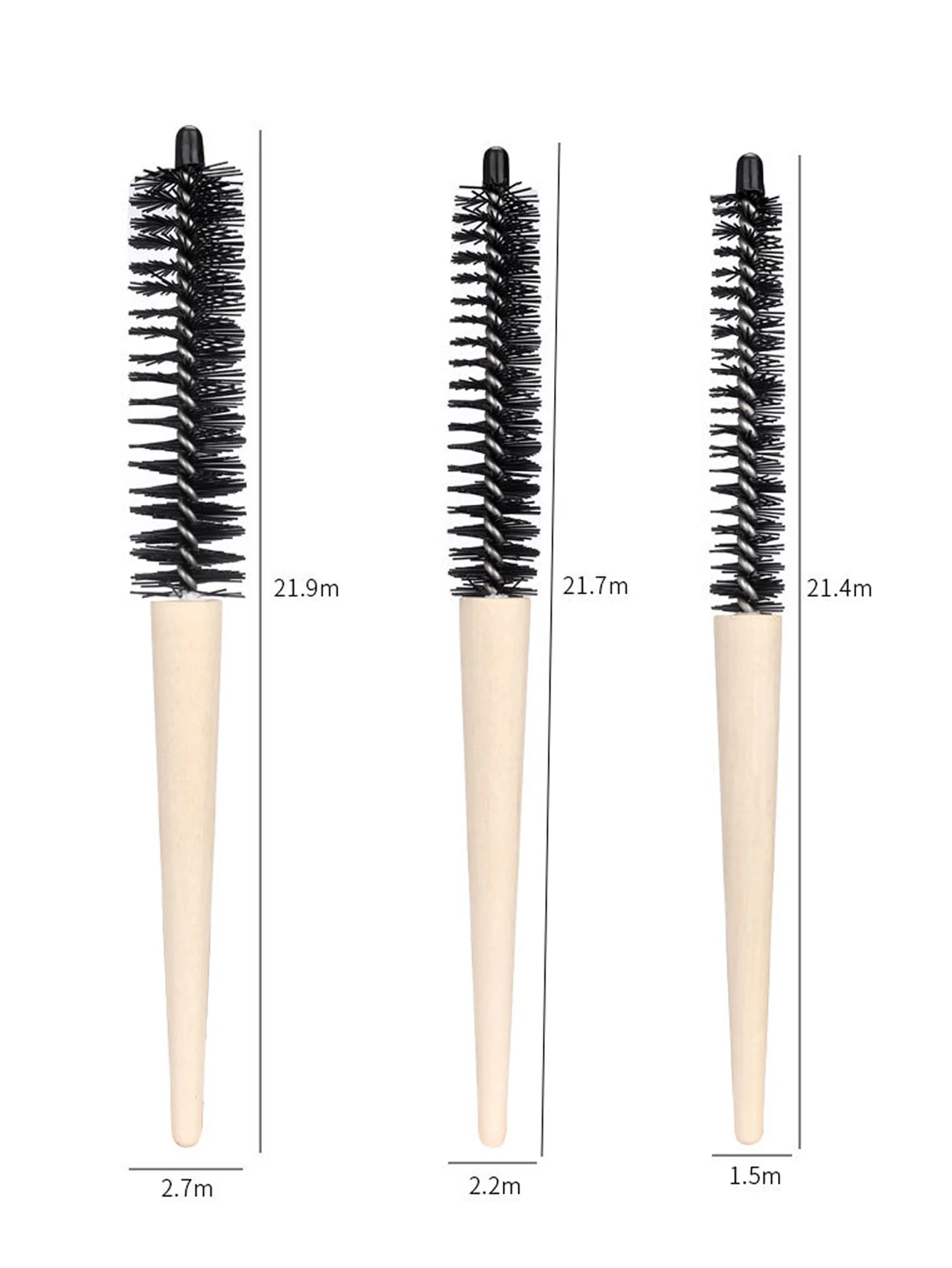 Round Brush Curly Hair Comb Straight Hair Wet Hair Comb Anti-Static Hot Air Comb Scalp Massager, Special for Real Hair Wigs