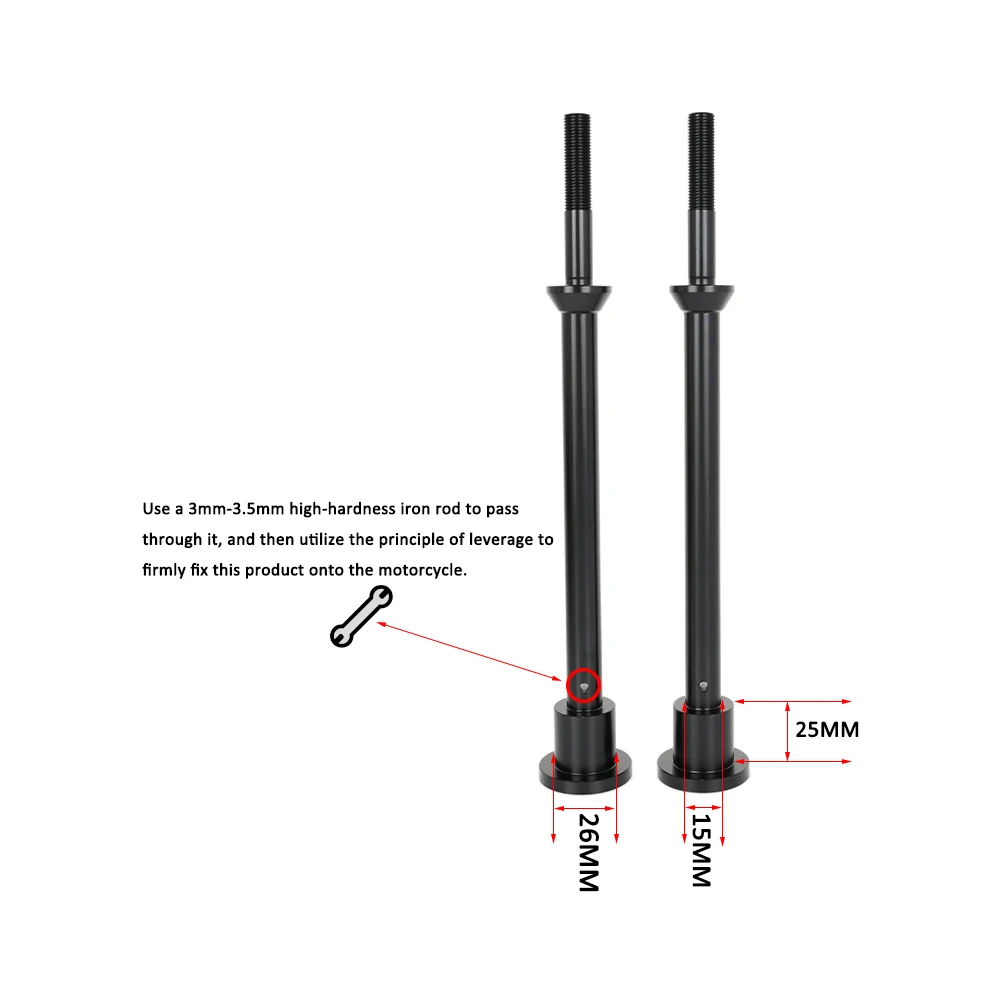 Φ15 26mm Multi-Purpose Fog Lamp Bracket LED Light Holder Compound Strut Crossbar Flat-Out Bar For Honda Gold Wing 1800 2018-2026