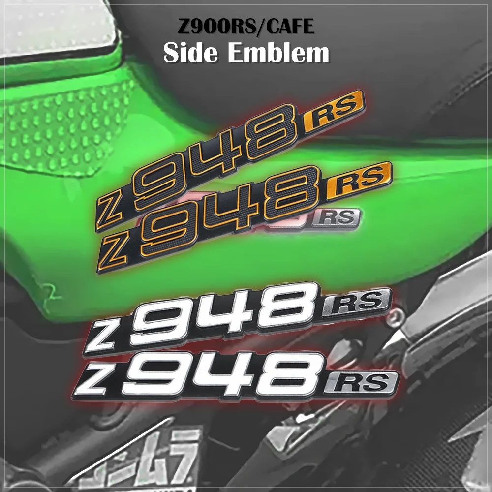 Z948RS Side Cover Emblem For KAWASAKI Z900RS CAFE Z900 RS Seat Cover Aluminum Stiker Z1/Z2 Type Tank Emblem Initial Type 900