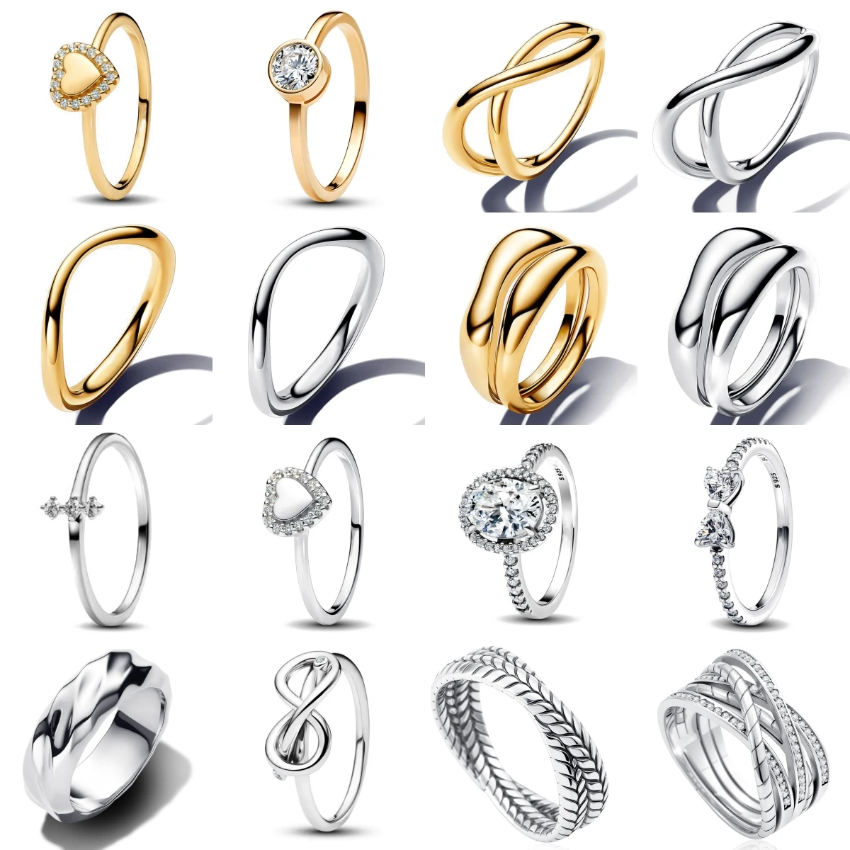 

Hot Sale 925 Sterling Silver Stitch Bow Shaped Heart zircon Heart Ring Rings Fashion Fine Jewelry Trinkets For Women 2025 New