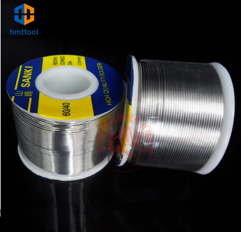 Imagem -04 - Sanki Fio de Solda 0.3 0.5 0.6 mm Linha de Chumbo de Estanho 0.8 1.0 250 mm e 60 g Ferramentas de Reparo para Solda