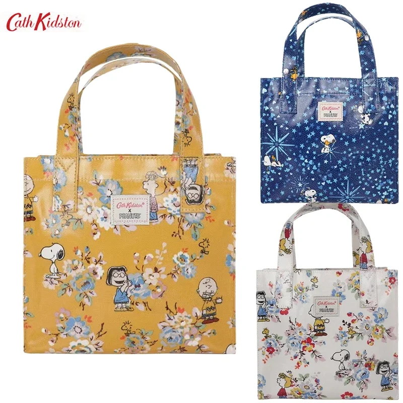 Cartoon Snoopy Handbag Peter Rabbit Bear Flower Waterproofs Student Tutoring Bag 20*21.5*9cm Printed Shopping Bag