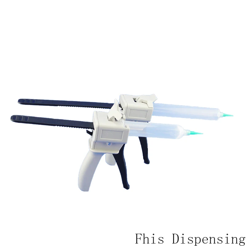 1pcs+55cc Cones 1pcs+Dispensing Tips 2pcs 30cc/55cc Manually Single Liquid Glue Gun 2pcs+30cc Cones