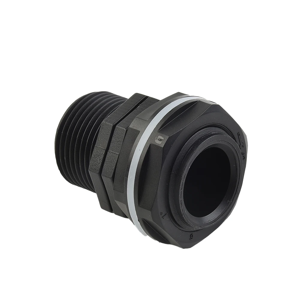 3/4inch 1inch 2inch PP Tank Bushing Threaded Fitting Flange Connection External Thread IBC Rain Bushing Threaded Fittings