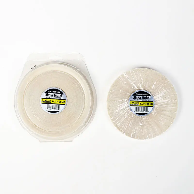 

1 рулон белой клейкой ленты Ultra Hold для систем наращивания волос, 1/2 дюйма x 36 ярдов, двусторонняя клейкая лента Walker для париков, накладных волос и наращивания волос.