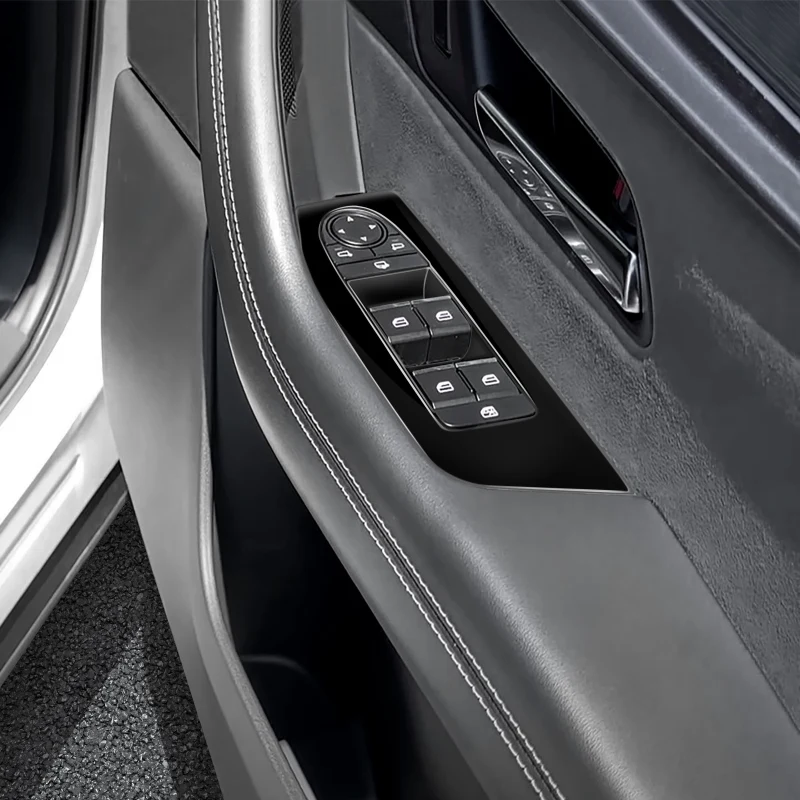 LHD RHD لمازدا CX-60 CX-80 CX-90 2022 2023 2024 2025 مقبض الباب وعاء الذراع نافذة ارتفاع التبديل غطاء لوحة التحكم الزجاجية