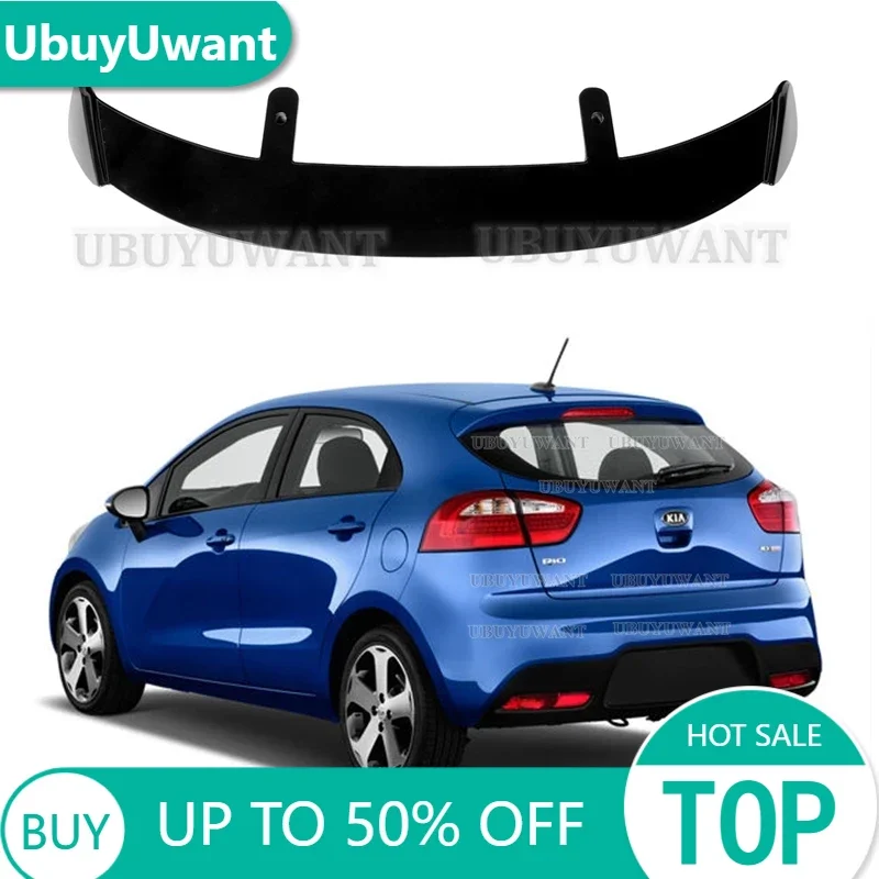 

Use For KIA 2015-2018 Rio Spoiler ABS Plastic Carbon Fiber Look Hatchback SUV Roof Rear Wing Body Kit Accessories