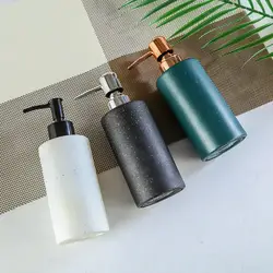 320ml Glass Soap Dispenser Solid Color Liquid Soap Dispensers For Bathroom Kitchen Lotion Storage Bottle Refillable Empty Bottle