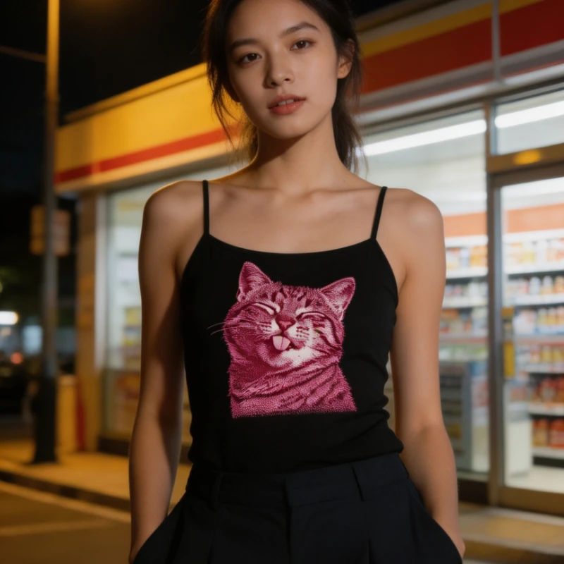 Tank Crop Underwear Whimsical Theme Unique Hand Painted Botanical Garland Graphic Vest Pullover Apparel for Summer Streetwear