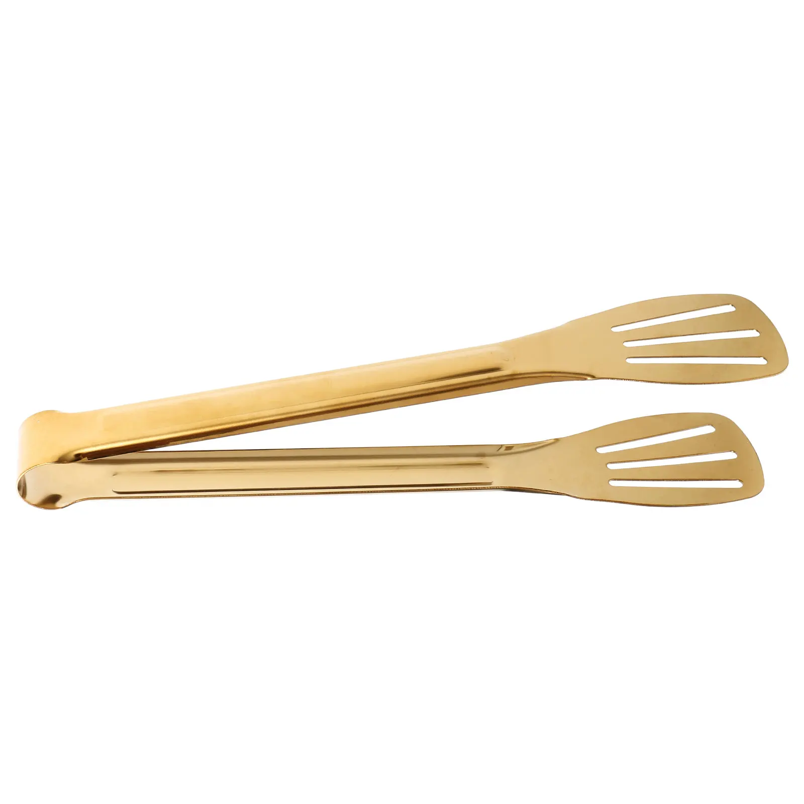 

Stainless Steel Food Tongs 9 Inch Golden Kitchen Clamp Thickened 304 Cooking Utensils Barbecue Steak Serving Tools Cake Bread