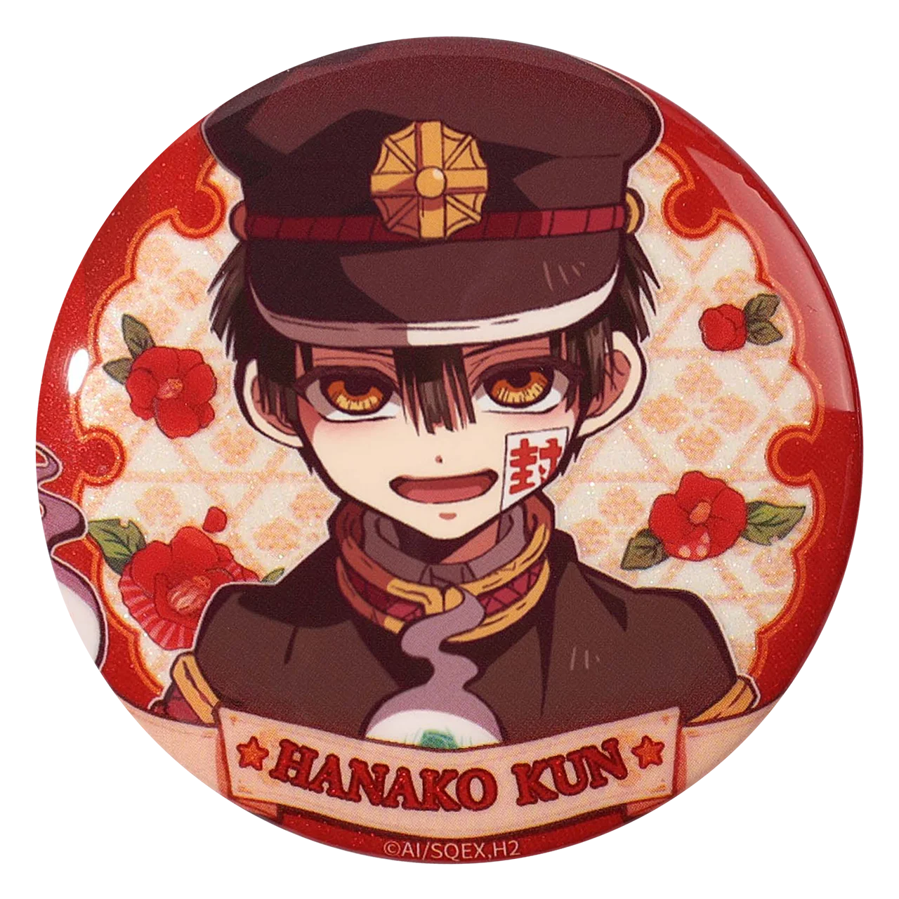 58mm Anime Toilet-bound Hanako-kun Minamoto Kou Yashiro Nene Cosplay COSTUME Badge Pin SPTE Tinplate Brooch﻿ Halloween Prop Gilf